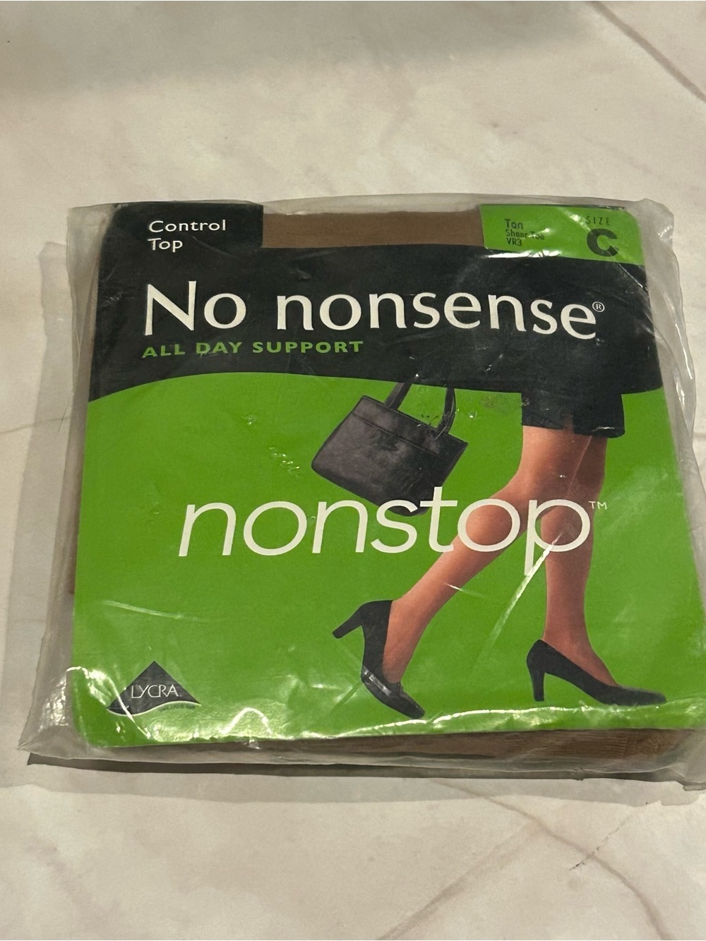 No Nonsense Nonstop Control Top Hosiery - Tan